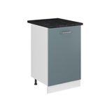 Vicco Keukenonderkast R-Line, Blauw-grijs/Wit, 50 cm antraciet werkblad