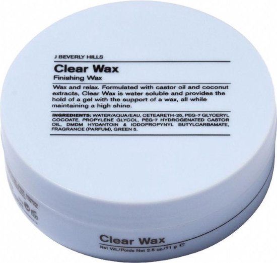 J Beverly Hills Blue Clear Wax Finishing Wax 71 ml
