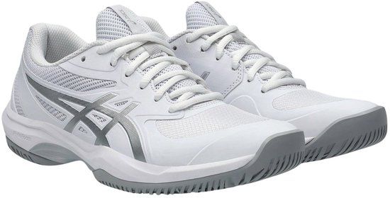 Asics Game FF Sportschoenen Vrouwen - Maat 39.5 - Wit/Zilver/Grijs