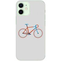 Apple iPhone 12 Mini Bedrukt siliconen hoesje Bike color hipster