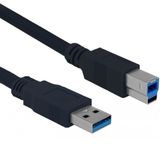 Allteq USB-kabel USB 3.2 Gen 1 (3.1 Gen 1) 0,5 m Zwart