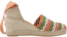 Toni Pons Espadrille met sleehak voor dames in veelkleurig gehaakt patroon | GEORGINA