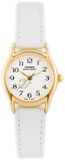 Casio Collection LTP-1094Q-7B4 - Dames & Kinderhorloge - Ø 24 mm - Lederen Band - Wit & Goud - 3 ATM