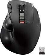 Elecom 2,4 GHz draadloze duimbediende trackball muis, 6-knops functie met vloeiende tracking, precisie optische gamingsensor (M-XT2DRBK)