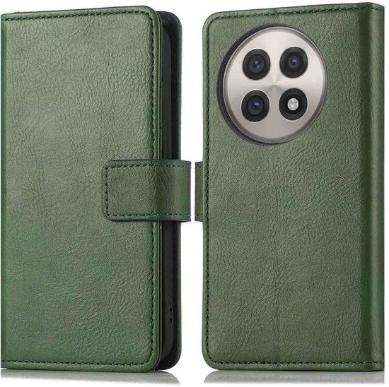 imoshion Hoesje - Geschikt voor OnePlus 13R - Luxe Bookcase - Groen