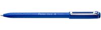 Pentel BX460-A balpen IZee, model met kap, metalen clip, 0, 5 mm lijndikte, 12 stuks, zwart 12 Stuk blauw