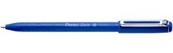 Pentel BX460-A balpen IZee, model met kap, metalen clip, 0, 5 mm lijndikte, 12 stuks, zwart 12 Stuk blauw
