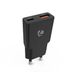 Nedis GaN-oplader | 30 W | PD3.0 | USB-A en USB-C™ | Zwart - WCHA30BK