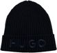 HUGO Beanie Muts Wol One Size Dark Blue