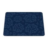 Bonamaison Rechthoekige muismat met digitale print, antislip onderkant, voor kantoor en thuis, 22 x 18 cm
