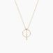 Guda Collier Or Jaune Oxyde De Zirconium