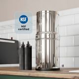 Phoenix Gravity Waterfilter - 8L - RVS - Zilver
