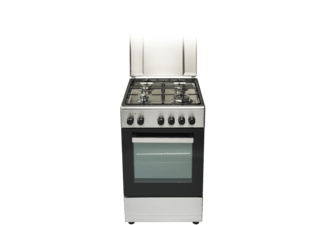 OK. OFC 14216 - Gas/elektrofornuis - 50 cm - Aluminium