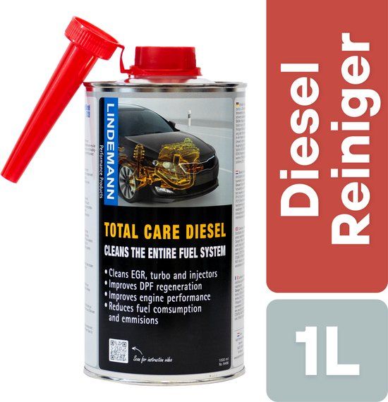 Lindemann Total Care Diesel 1000ml - Diesel Additief - DPF Reiniger - EGR Reiniger