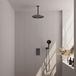 Brauer Gunmetal Edition Thermostatische Regendoucheset Inbouw - Hoofddouche 30 cm - 3 Weg - Handdouche 3 Standen - Doucheslang - Wandaansluitbocht - Gunmetal