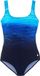 Lascana Badpak Basic Blauw Gemeleerd Mouwloos Ronde Hals
