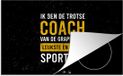 Merkloos KitchenYeah® Inductie beschermer 77x51 cm - Quotes - Coach - Trots - Kookplaataccessoires - Afdekplaat voor kookplaat - Inductiebeschermer - Inductiemat - Inductieplaat mat