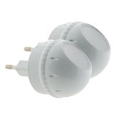 Otio - Set Van Twee 360° Verstelbare LED Nachtlampen - Wit