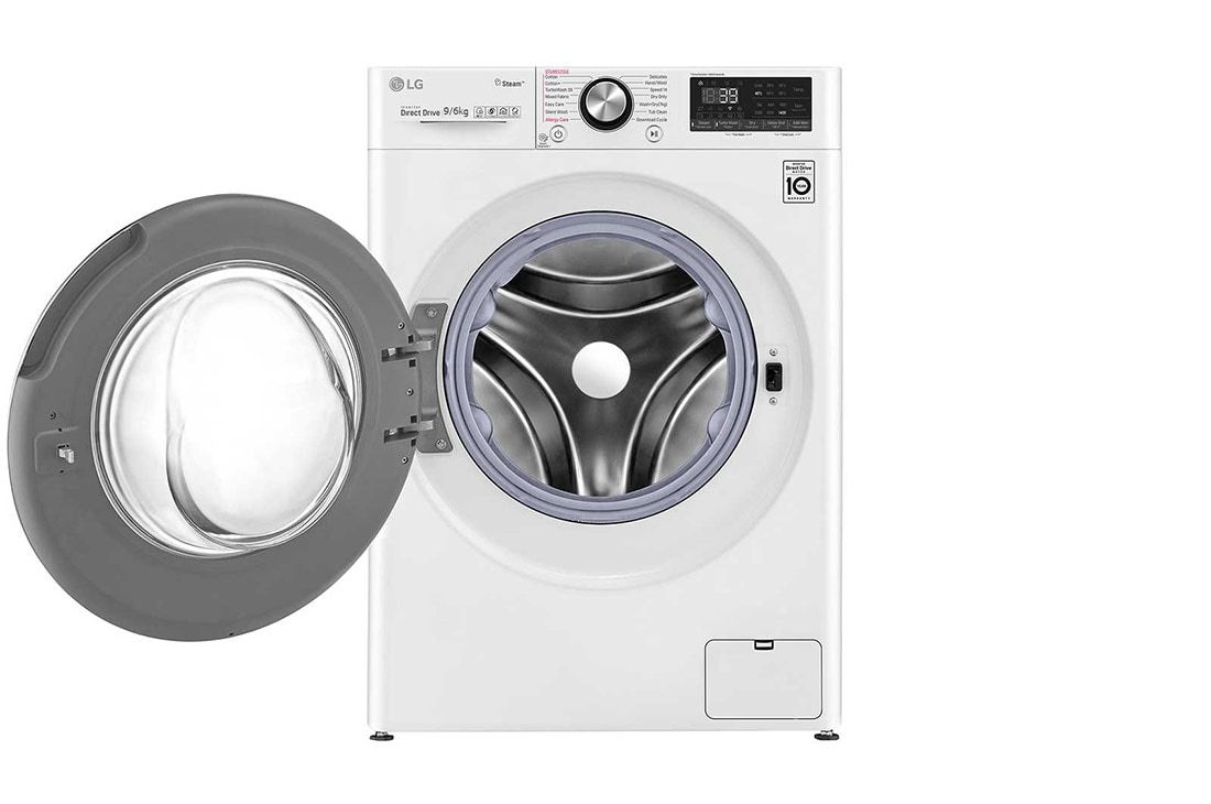 LG F4DV909H2E Was-droogcombinatie | Vrijstaand | Voorbelading | Wit