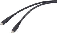Renkforce RF-6662040 USB-C-kabel USB 4.0 USB-C 1.00 m Zwart TPE-mantel