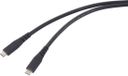 Renkforce RF-6662040 USB-C-kabel USB 4.0 USB-C 1.00 m Zwart TPE-mantel