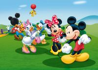 AG Design FTDm 0706 Disney Mickey Mouse Minnie, papieren fotobehang voor kinderkamer, 160 x 115 cm, 1-delig, papier, meerkleurig