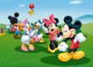 AG Design FTDm 0706 Disney Mickey Mouse Minnie, papieren fotobehang voor kinderkamer, 160 x 115 cm, 1-delig, papier, meerkleurig