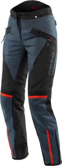 Dainese Tempest 3 D-Dry Femme Pantalon Ebony Noir Lava Rouge - Pantalon