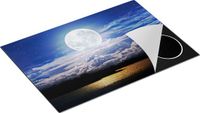 Chefcare Inductie Beschermer Volle Maan bij het Water - 75x55 cm - Multicolor