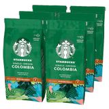 STARBUCKS Single-Origin Colombia, Medium Roast, Gemalen Filterkoffie 200g (6 Zakken)