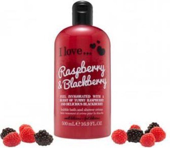 I love - Raspberry & Blackberry Bubble Bath And Shower Creme (500ml) - Unisex