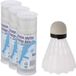 Edco Eindhoven Bv Navettes de badminton blanches - 15x pièces - plastique - 7 cm
