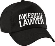 Bellatio Decorations Awesome lawyer pet / cap zwart voor volwassenen