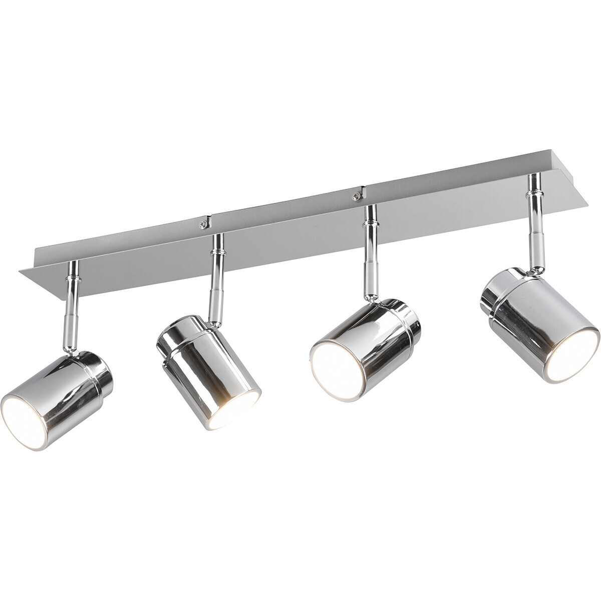 BES LED LED Plafondspot - Trion Artion - GU10 Fitting - Spatwaterdicht IP44 - Rechthoek - Mat Chroom - Aluminium