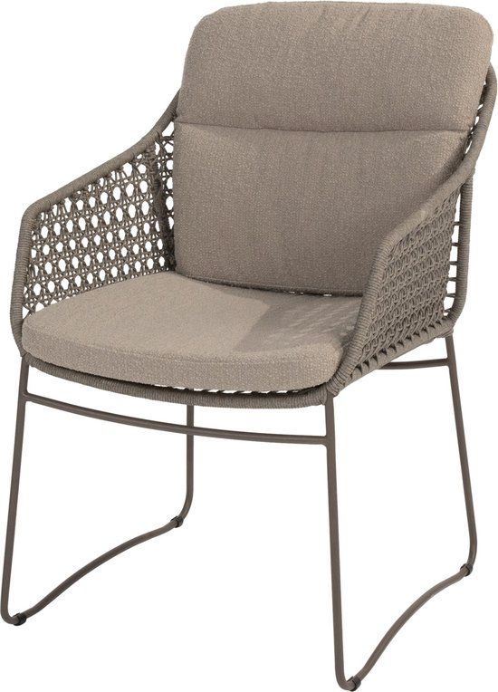 4 Seasons Outdoor Moretti lounge dining stoel - bruin