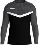 Jako Iconic Sweater Kinderen - Zwart / Antraciet | Maat: 140
