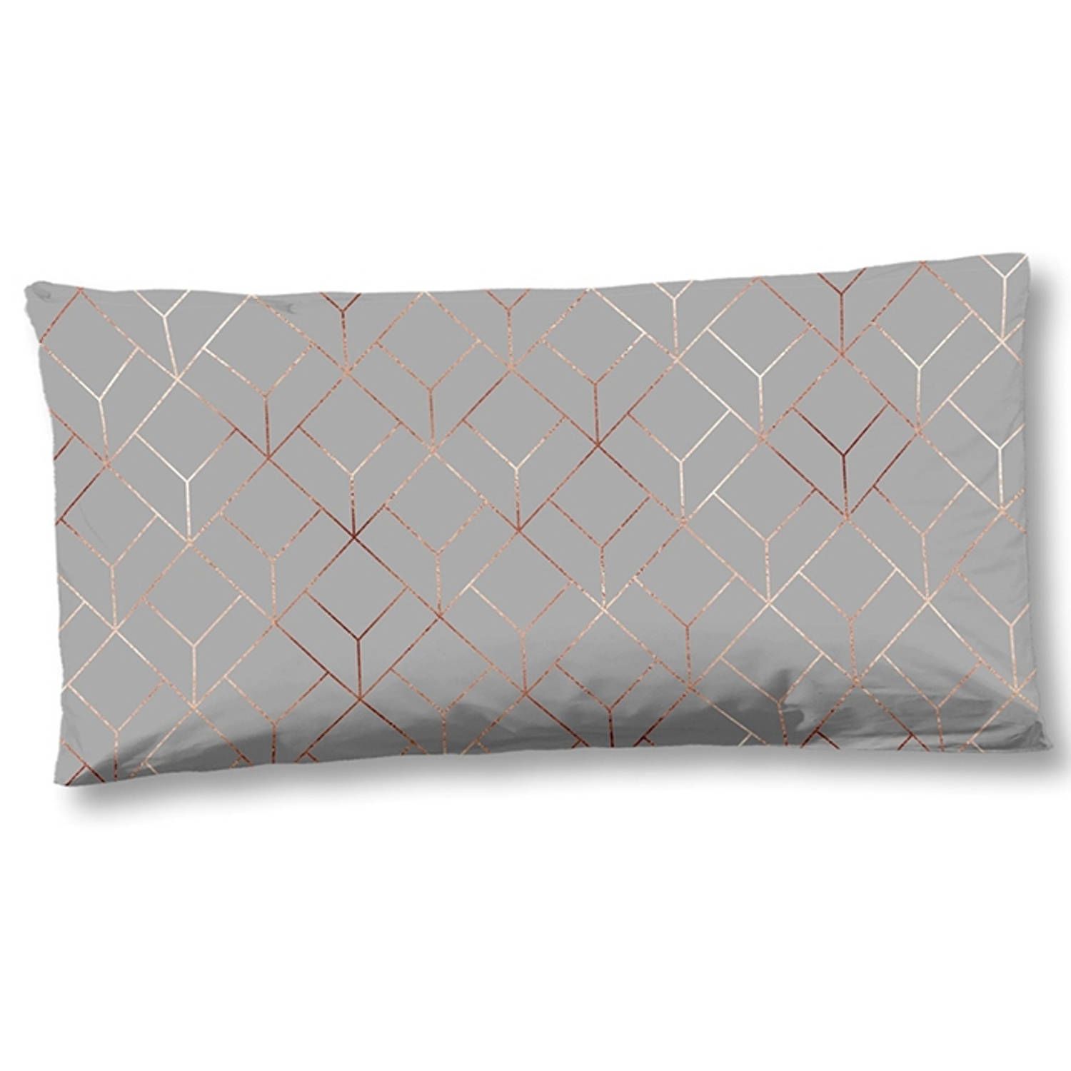 Sierkussen Katoensatijn - Subtiel Glazend - Zacht - Luxe Kussen Idar - (40x80 cm) - blauw