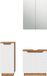 Vicco Meuble de salle de bain Lotta Blanc 3 pièces