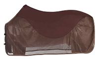 PFIFF 100489 vliegendeken met fleece-inzetstuk paardendeken vliegenbescherming weidedeken, bruin, 165 cm