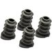 Wagner QuickClick® kunststof glijders, meubelglijders, stoelglijders, set van 4, basis zwart, om in te steken, 4x basis, kunststof, SMART - diameter Ø 18/22 x 3/9/25 mm, helling 18 ° - Made in DE -