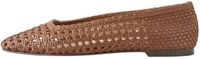 Next - Dames - Forever Comfort® leren schoenen met geweven bovenkant - Bruin