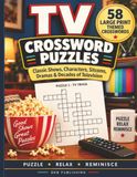 TV Crossword Puzzles : 58 grands caractères mots croisés pour adultes avec des émissions de télévision classiques, des personnages, des sitcoms, des drames et des trivia télévisés