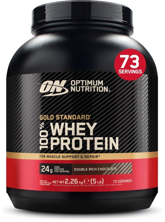 Optimum Nutrition - 100% Whey Gold Standard Protein - Double Chocolate - 2270g