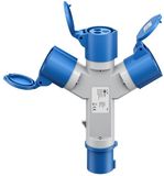 Goobay Camping stroomverdeler | 3-voudig | CEE 3-pins 230V/16A | IP44