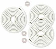 HIMRY KXD7000, randbescherming, L-vorm, randbescherming van schuim, veiligheid van je kinderen, randbescherming, extra dikke randbescherming, 3 x 5 m, gebroken wit