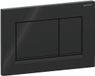 Geberit Sigma30 Bedieningspaneel - Glans Zwart/Mat Zwart - RVS