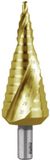 RUKO 101052T Getrapte boor 4 - 30 mm HSS Gezamenlijke lengte 100 mm TiN