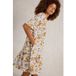 White Stuff Otto Linen Blend Robe Imprimé Jaune Taille : 6 REGULAR