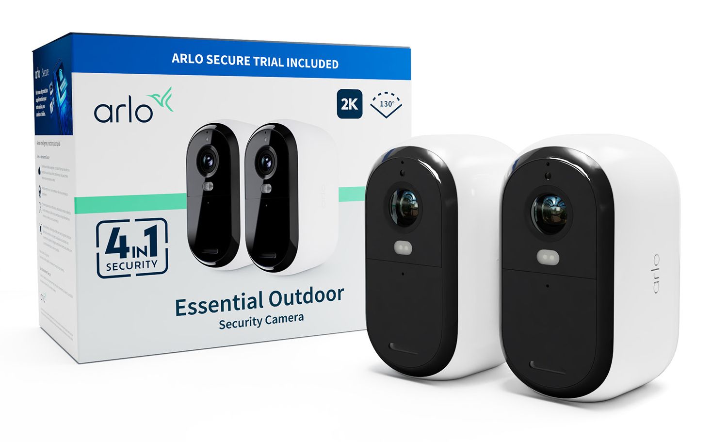 Arlo Essential 2K Outdoor Beveiligingscamera 2-Pack