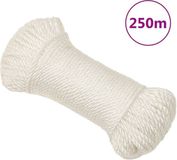 vidaXL Werktouw 8 mm 250 m polypropeen wit